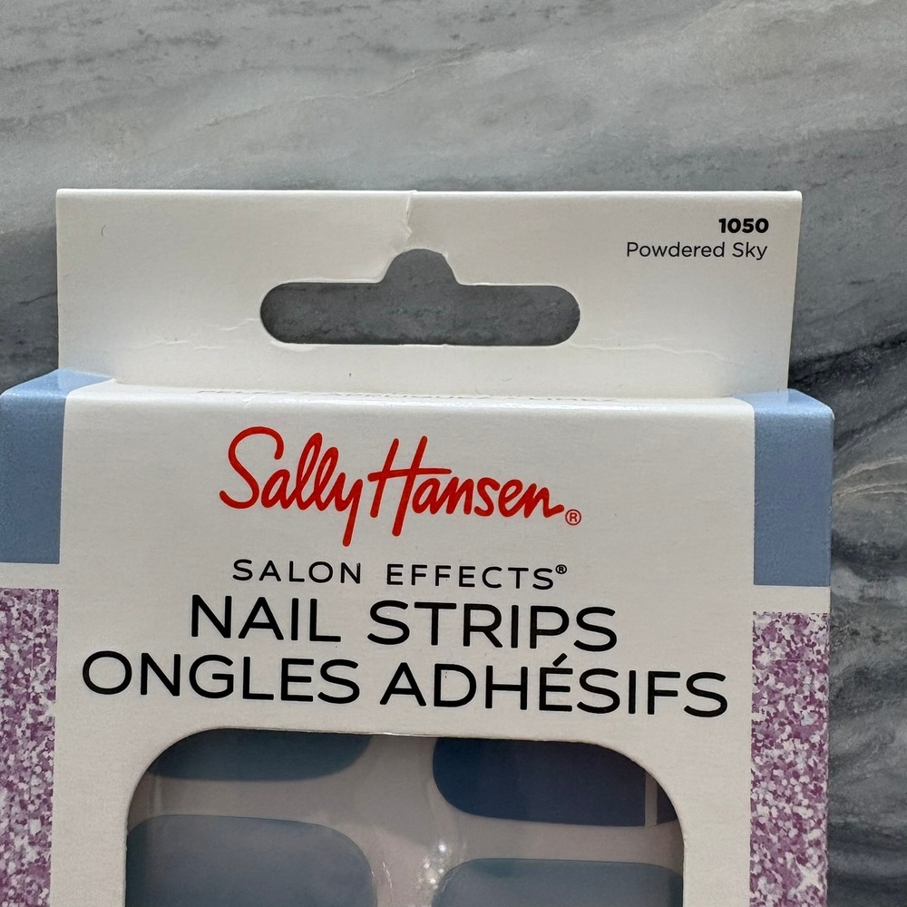 Sally Hansen Salon Effects Nail Strips 32ct Lot of 3 Powdered Sky Frozen Oasis - Picture 9 of 16